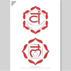 A5 Muladhara &amp; Swadhisthana Chakra Sjabloon