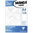 Clairefontaine Manga Paper - A4 storyboard papier - 6-voudige indeling
