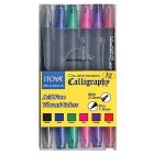 Itoya kalligrafie marker dubbelzijdig set van 6