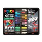 Posca Graffiti sticker set in metalen koffer - 20 stuks