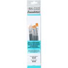 Winsor & Newton Foundation Aquarel penselen set van 6 stuks met korte steel