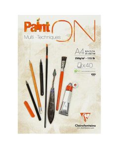 Clairefontaine Paint-ON A4 Blok - Wit