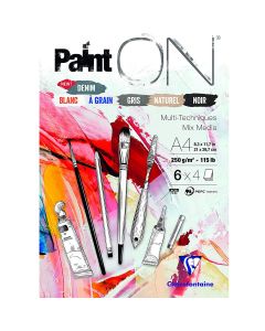 Clairefontaine Paint-ON A4 Blok - 6 Kleuren