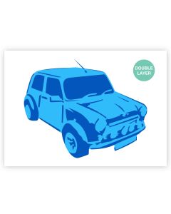 A3 Mini Cooper Sjabloon – 2 Lagen