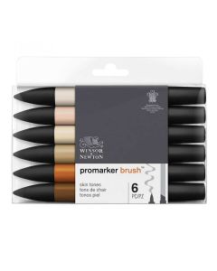 Winsor & Newton Promarker Brush set van 6 Huidtinten